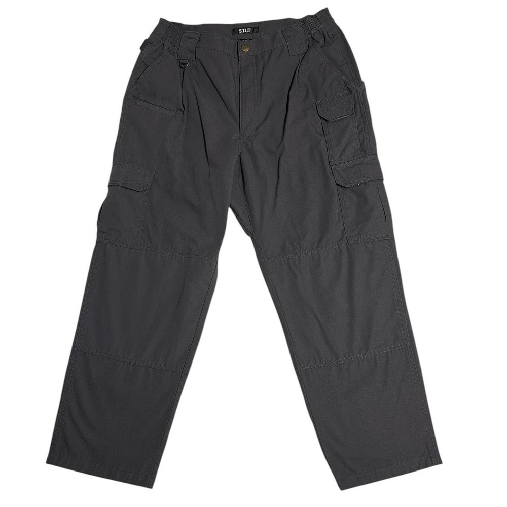 5.11 Tactical Series TacLite Pro Pant Men Gray Ripstop Utility Workwear 36x32